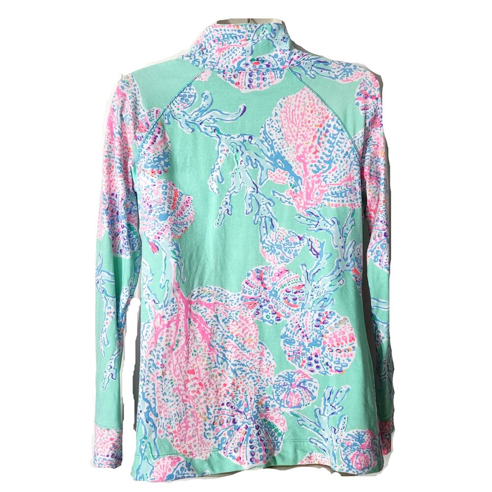 Lilly Pulitzer Multicolor Jellyfish Half Zip Pullover Sweatshirt S - Picture 7 of 9